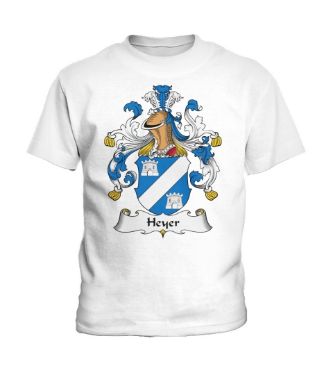 Heyer Family Crest German Family Crests Kids T-Shirt
