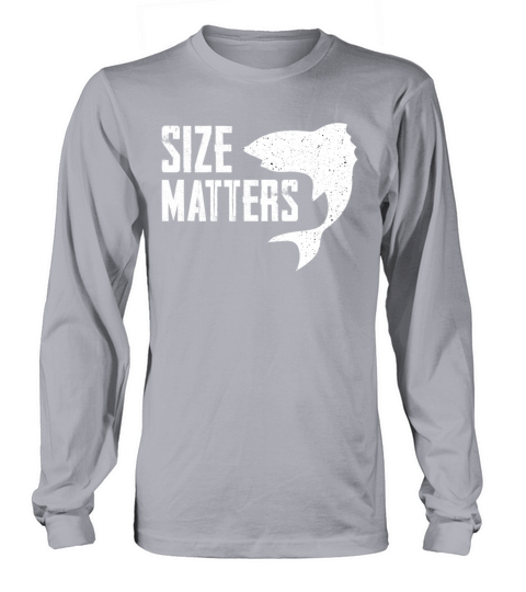 Size matters big cool white fish, fishing present Women's Long Sleeve