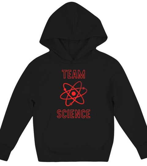 TEAM SCIENCE with atom neutron student Kids Hoodie