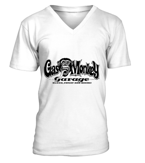 Gas Monkey Garage 3D Original Logo V-Neck T-shirt