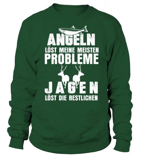 Angler hunter fishing rod hunting rifle Men's Sweatshirt