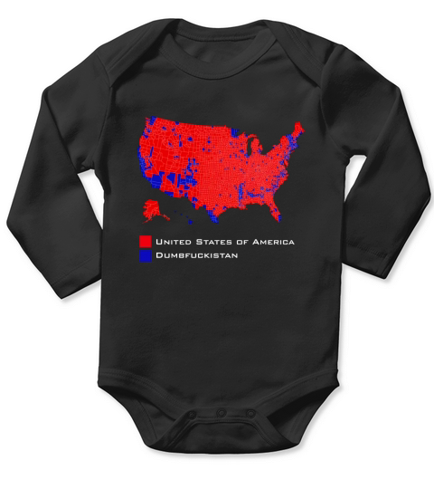 United states of America dumbfuckistan Long Sleeve Baby One-Piece