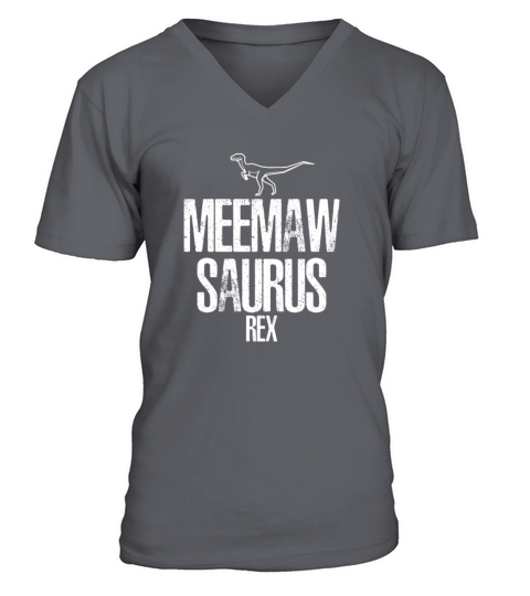 Grandma Gift Meemaw Saurus Rex MeemawSaurus Tee Men's V-Neck T-shirt