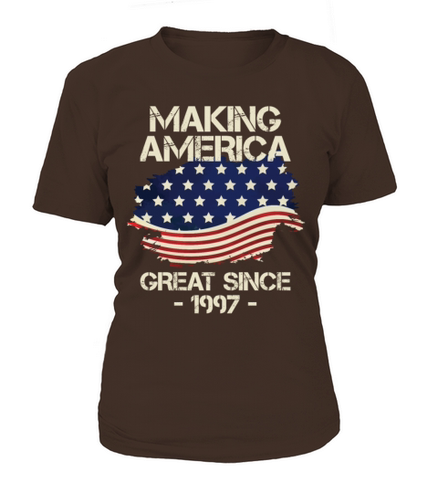 Making America Great Since 1997 American Flag Women's T-Shirt