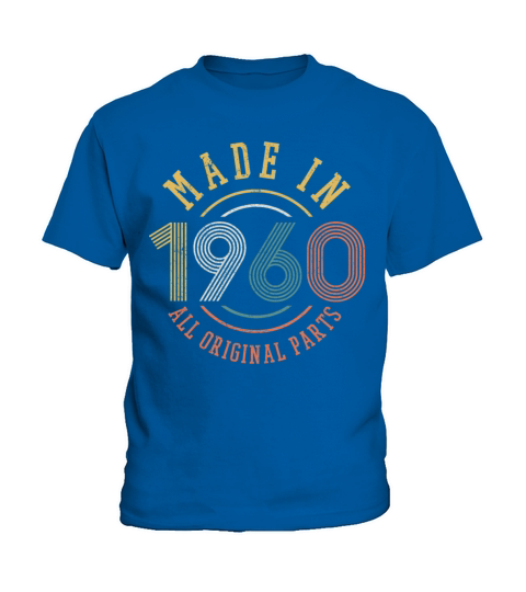 60th Birthday Vintage Made In 1960 Funny Gift Kids T-Shirt