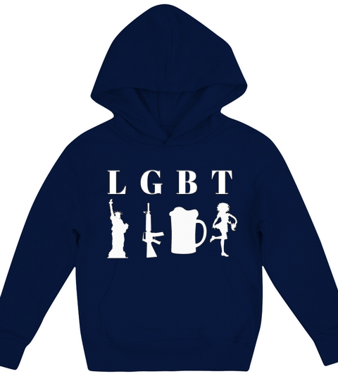 liberty guns beer and traps Kids Hoodie