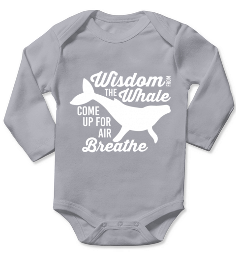 Whale Long Sleeve Baby One-Piece