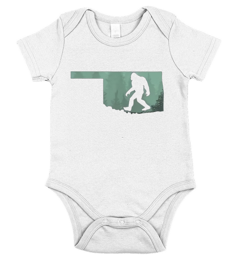 Oklahoma Bigfoot T-shirt Short Sleeve Baby One-Piece