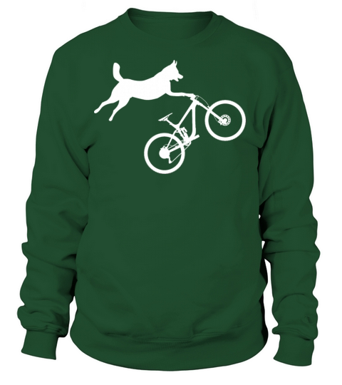 funny MTB mountain bike cycling dog lover gift Women's Sweatshirt