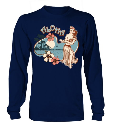 Aloha Hula Girl Women's Long Sleeve
