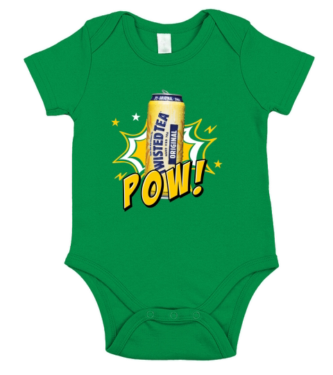 Twisted Tea Pow Short Sleeve Baby One-Piece