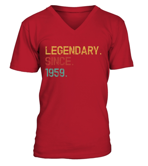 Legendary Since 1959 - 60th Birthday Funny Gift Men's V-Neck T-shirt
