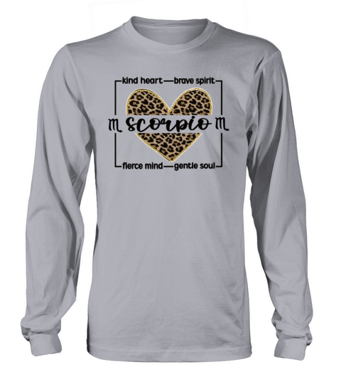 Scorpio Zodiac Sign Birthday Gifts Horoscope Men's Long Sleeve