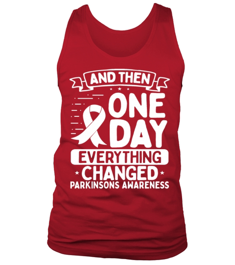 Parkinsons Awareness Warrior Survivor Ribbon Tank Top Unisex