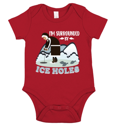 Best Ice Fishing T-Shirt For Dad/Grandpa Short Sleeve Baby One-Piece