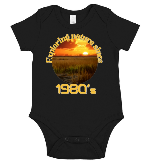 Exploring nature since 1980s Short Sleeve Baby One-Piece