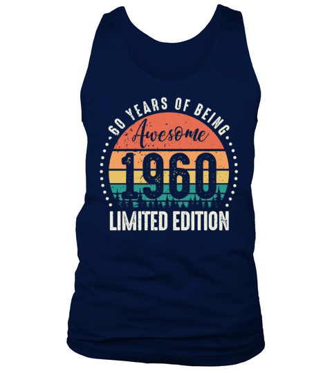Vintage 1960 Limited Edition birthday gift men Tank Top Unisex