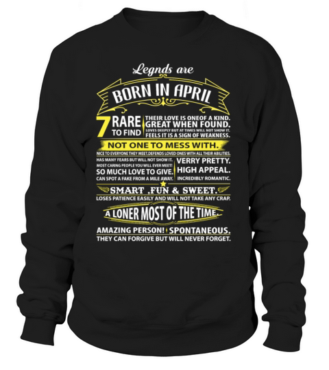 Legends Are Born In April Women's Sweatshirt