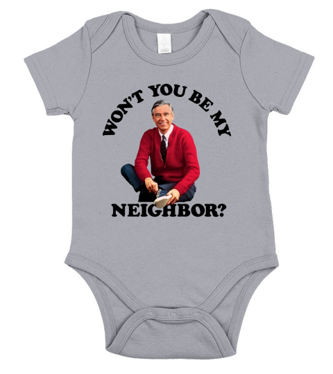 Wont You Be My Neighbor Mr Rogers Short Sleeve Baby One-Piece