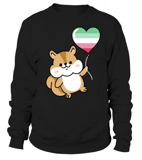 Squirrel Heart Balloon Abrosexual Men's Sweatshirt