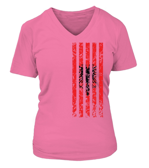 Albanian Eagle Flag Shirt Gift Albania Kosovo Women's V-Neck T-shirt