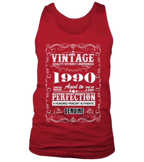 Premium Vintage 1990 Aged To Perfection Men's Tank Top