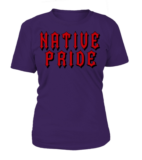 Native Pride Red Black Old English Women's T-Shirt