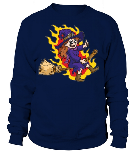 Witch On A Broom Women's Sweatshirt