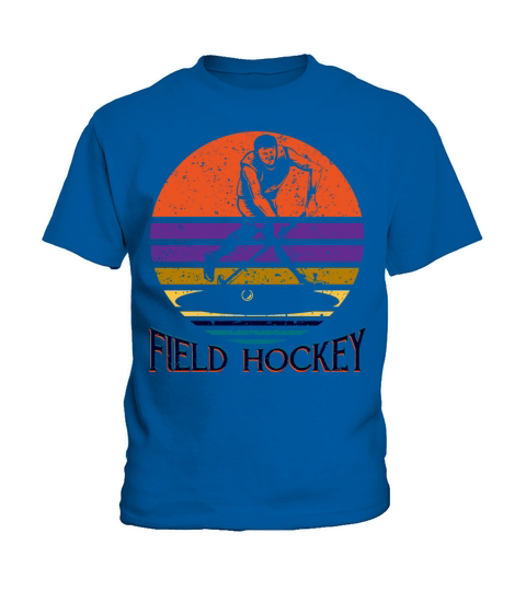 Retro Vintage field hockey gift field hockey playe Kids T-Shirt