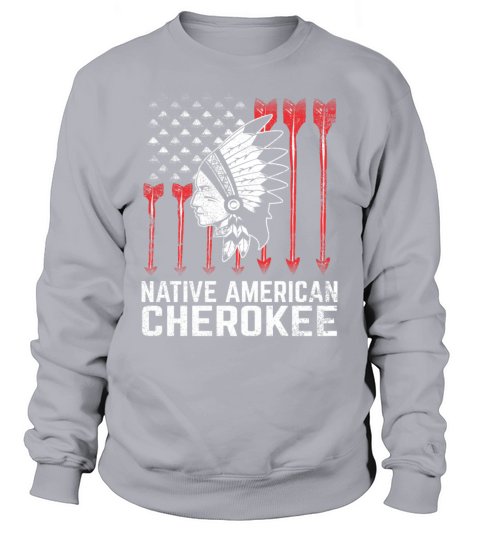 Native American Cherokee USA Flag Native American Women's Sweatshirt