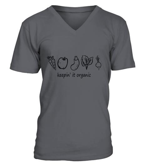Keeping it organic vegetables fruit vegan gift V-Neck T-shirt