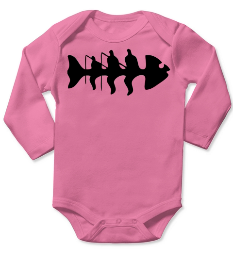 fishbone Long Sleeve Baby One-Piece