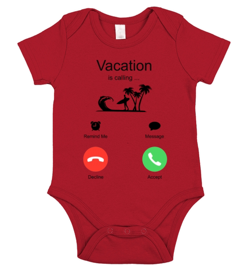 Vacation Holiday Vacation is calling Short Sleeve Baby One-Piece