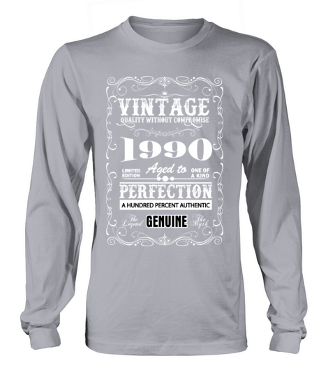 Premium Vintage 1990 Aged To Perfection Women's Long Sleeve