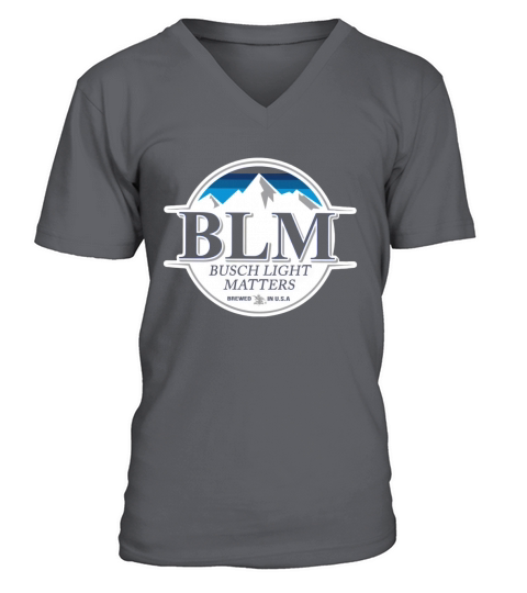 BLM Busch Light matters brewed in USA V-Neck T-shirt