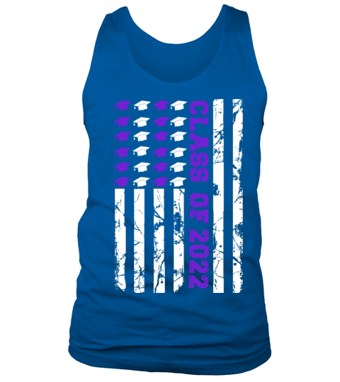 class of 2022 graduation usa flag Men's Tank Top