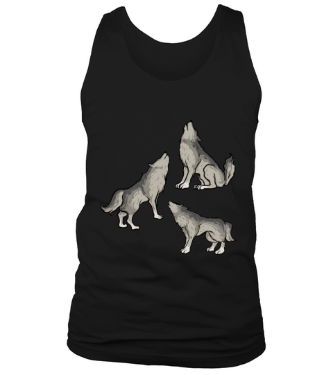 Wolves Howling Howling Mysticism - Dog Dogs Men's Tank Top