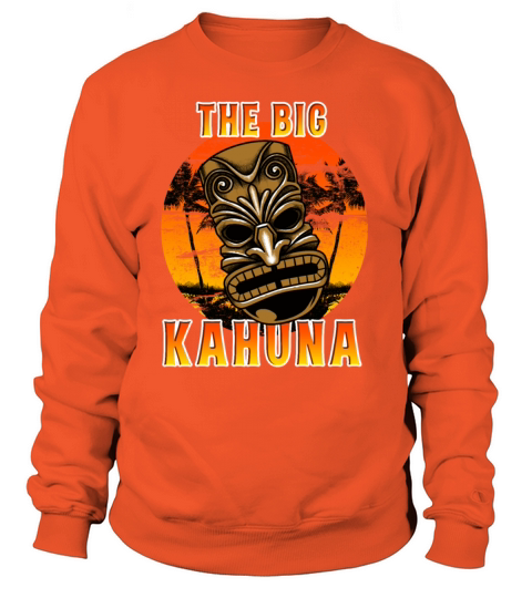 Funny Hawaiian Tiki Mask Luau Hawaii Big Kahuna Women's Sweatshirt