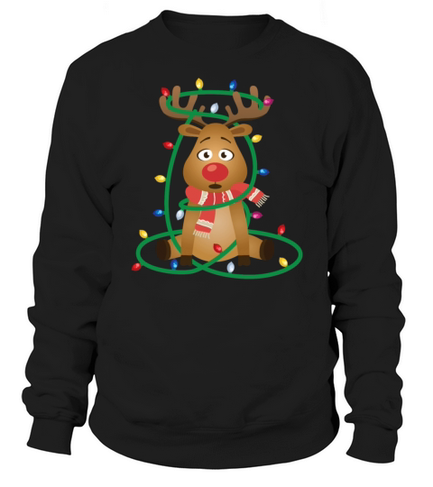 Rudolph with Christmas Lights Women's Sweatshirt