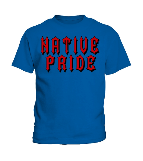 Native Pride Red Black Old English Kids T-Shirt