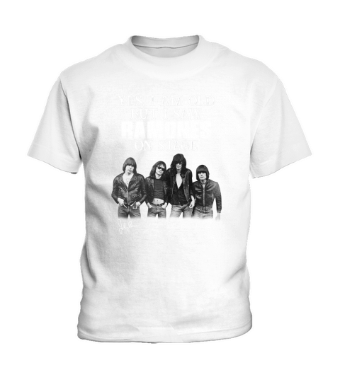 Yes I Am Old But I Saw Ramones On Stage Signatures Kids T-Shirt