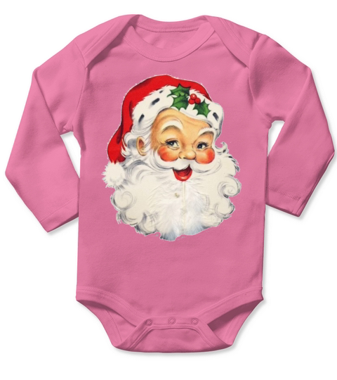 SANTA CLAUS Long Sleeve Baby One-Piece