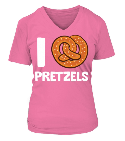 Pretzel - I love pretzels V-neck T-Shirt Woman