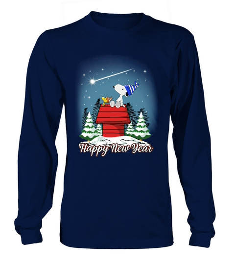 Happy New Year Snoopy Women's Long Sleeve