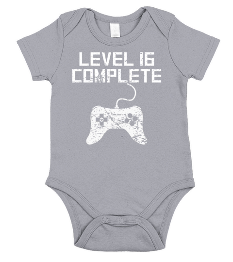 Level 16 Complete 16th Birthday Short Sleeve Baby One-Piece