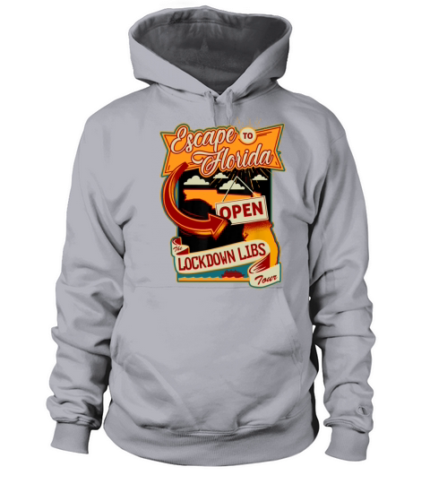 Ron DeSantis Escape To Florida Funny Women's Hoodie