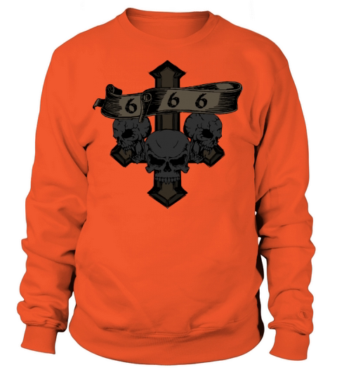 666 Cross skulls Women's Sweatshirt
