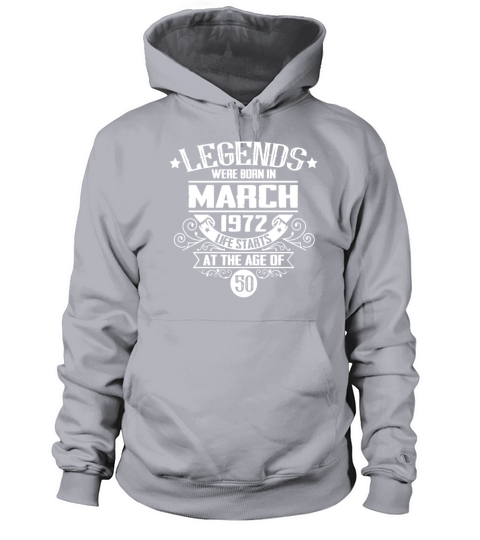 Legends were born in March 1972 Women's Hoodie
