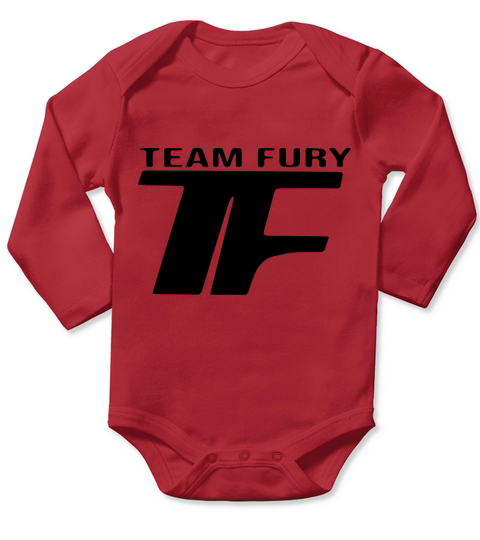 Tyson Fury Logo Black And White Long Sleeve Baby One-Piece