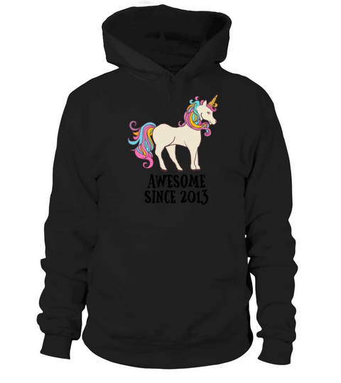 Awesome Since 2013 Unicorn Birthday Gift Men's Hoodie